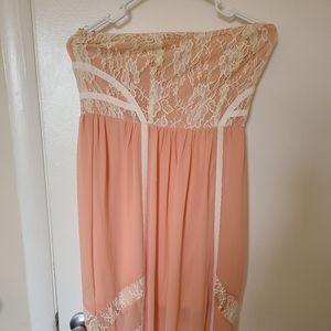 Silk Strappless Dress